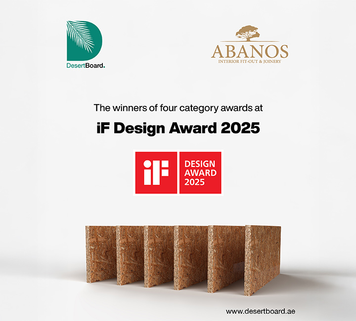 DesertBoard Becomes First GCC Winner of Four iF Awards in Building Technology & Construction Material categories