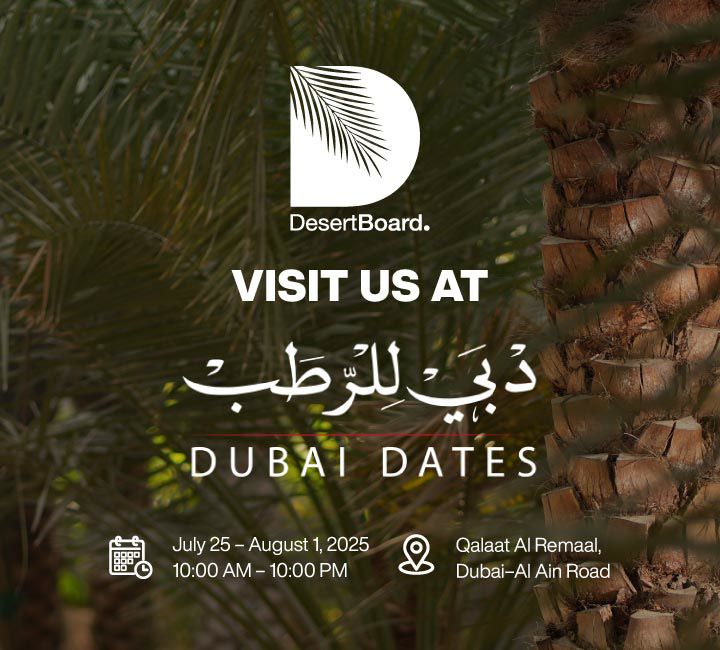 Dubai Dates Festival 2025: DesertBoard to Showcase Sustainable Palm-Based Innovation