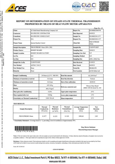 Determination Of Thermal Transmission